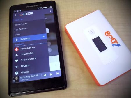 DUET MAUT |  smartphone dan modem wifi Bolt!